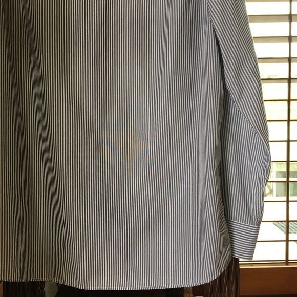 Mens Axist Striped Button Down Shirt Long Sleeve-L - Picture 5 of 6